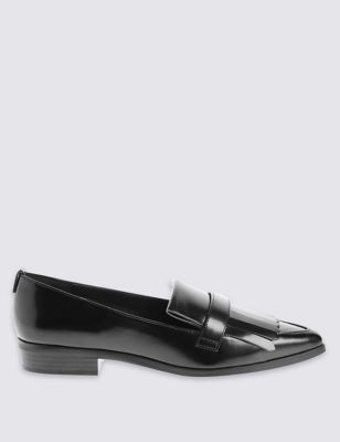 Fringe Pointed Loafers with Insolia Flex&reg;